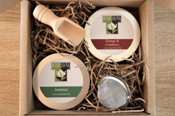 Flavoured Green Teas Gift Box with contents shown